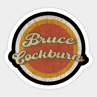 circle vintage Bruce Cockburn Sticker